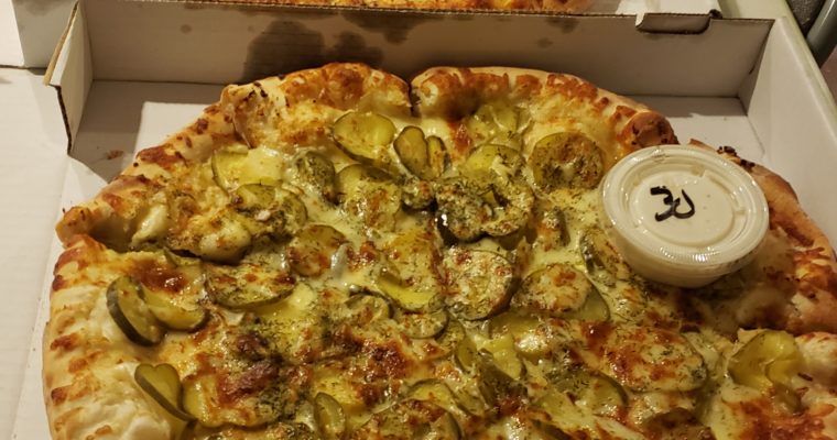 Dill Pickle Pizza Party! October is National Pizza Month