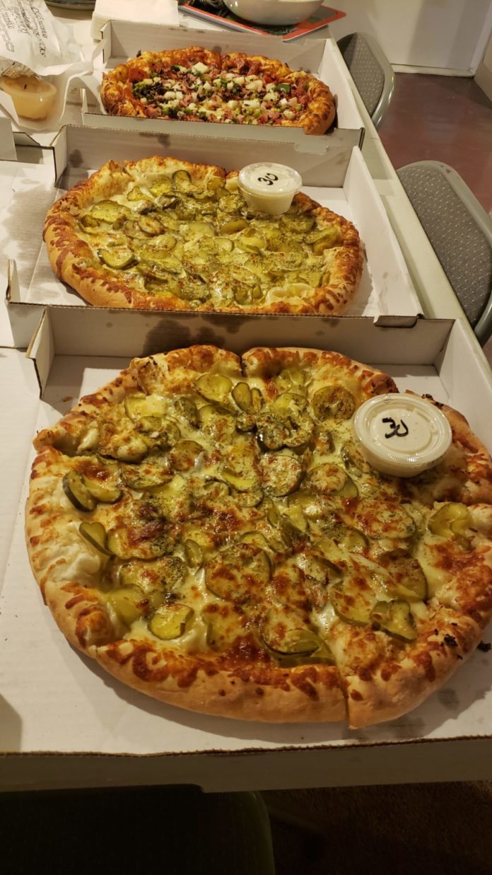 Dill Pickle Pizza Party! October is National Pizza Month