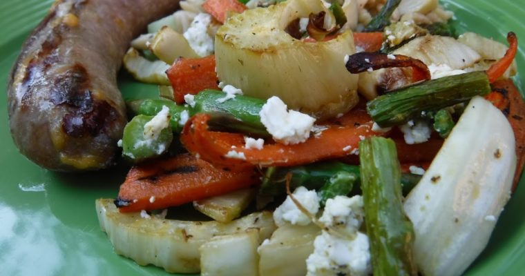 Summer Grilling -Vegetables with Goat Cheese